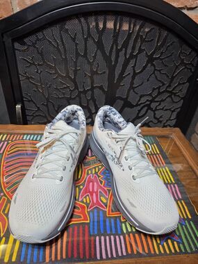 Brooks Ghost 15 Running Shoes Mens 13 D Gray Camo Athletic Trainer Road Running